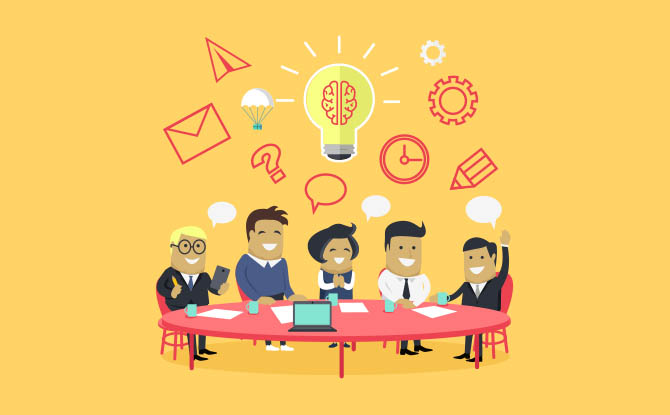 brainstorm personages met iconen