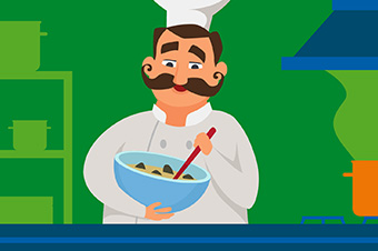 Kok die mosselen bereid